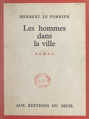 cover image of Les hommes dans la ville